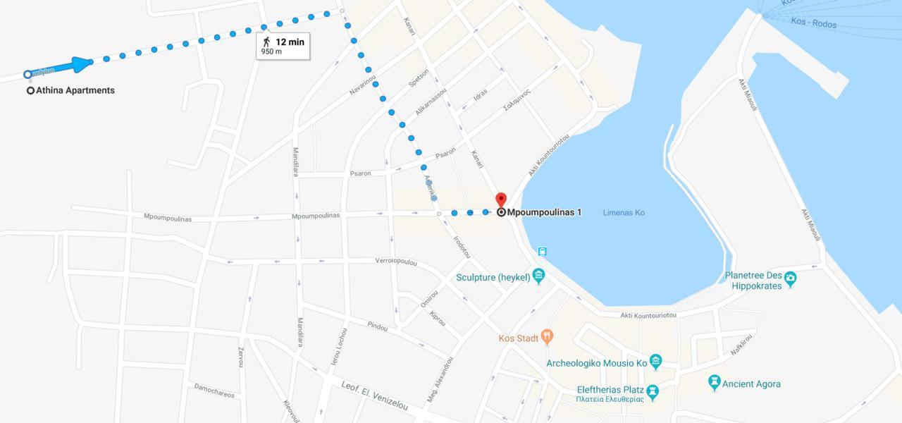 Athina Apartments And Bungalows Kos Town Exterior photo